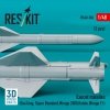 RESKIT RS48-0506 Exocet missiles (2 pcs) (3D Printed) 1/48